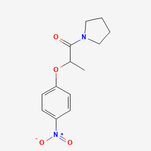 molecular formula C13H16N2O4 B4181271 2-(4-NITROPHENOXY)-1-(1-PYRROLIDINYL)-1-PROPANONE 