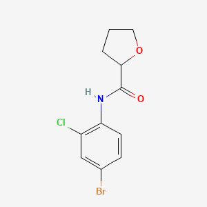 molecular formula C11H11BrClNO2 B4181279 N-(4-bromo-2-chlorophenyl)oxolane-2-carboxamide 