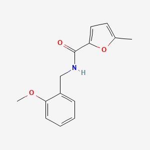 molecular formula C14H15NO3 B4181463 N-[(2-methoxyphenyl)methyl]-5-methylfuran-2-carboxamide 