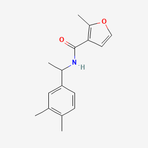 molecular formula C16H19NO2 B4181468 N-[1-(3,4-dimethylphenyl)ethyl]-2-methylfuran-3-carboxamide 