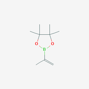 molecular formula C9H17BO2 B041815 4,4,5,5-Tetramethyl-2-(prop-1-en-2-yl)-1,3,2-dioxaborolane CAS No. 126726-62-3