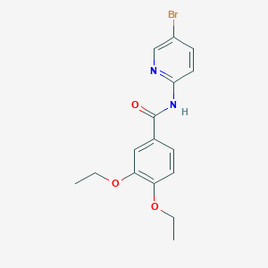 molecular formula C16H17BrN2O3 B4181524 N-(5-bromopyridin-2-yl)-3,4-diethoxybenzamide 