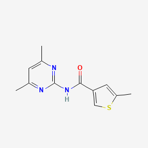 molecular formula C12H13N3OS B4181542 N-(4,6-dimethylpyrimidin-2-yl)-5-methylthiophene-3-carboxamide 