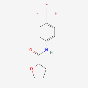 molecular formula C12H12F3NO2 B4181695 N-[4-(trifluoromethyl)phenyl]oxolane-2-carboxamide 