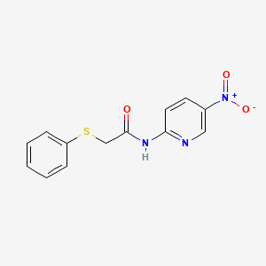 molecular formula C13H11N3O3S B4181834 N-(5-nitropyridin-2-yl)-2-(phenylsulfanyl)acetamide 