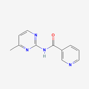 molecular formula C11H10N4O B4181887 N-(4-methylpyrimidin-2-yl)pyridine-3-carboxamide 