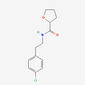 molecular formula C13H16ClNO2 B4181988 N-[2-(4-chlorophenyl)ethyl]tetrahydrofuran-2-carboxamide 