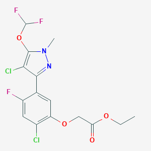 molecular formula C15H13Cl2F3N2O4 B041820 Pyraflufen-ethyl CAS No. 129630-19-9
