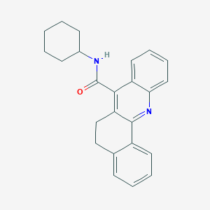 molecular formula C24H24N2O B418200 N-cyclohexyl-5,6-dihydrobenzo[c]acridine-7-carboxamide 