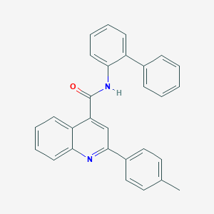 molecular formula C29H22N2O B418201 N-[1,1'-biphenyl]-2-yl-2-(4-methylphenyl)-4-quinolinecarboxamide 