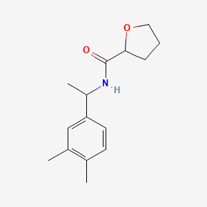 molecular formula C15H21NO2 B4182039 N-[1-(3,4-dimethylphenyl)ethyl]tetrahydrofuran-2-carboxamide 