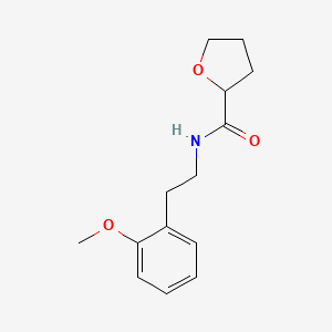 molecular formula C14H19NO3 B4182046 N-[2-(2-methoxyphenyl)ethyl]oxolane-2-carboxamide 
