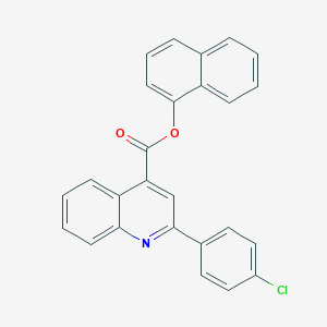 molecular formula C26H16ClNO2 B418207 Naphthalen-1-yl 2-(4-chlorophenyl)quinoline-4-carboxylate 