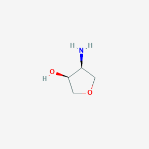 molecular formula C4H9NO2 B041821 (3S,4S)-4-Aminotetrahydrofuran-3-ol CAS No. 214629-29-5