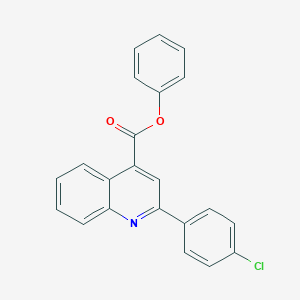 molecular formula C22H14ClNO2 B418210 Phenyl 2-(4-chlorophenyl)-4-quinolinecarboxylate 