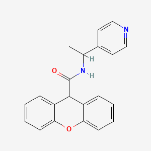 molecular formula C21H18N2O2 B4182138 N-[1-(pyridin-4-yl)ethyl]-9H-xanthene-9-carboxamide 