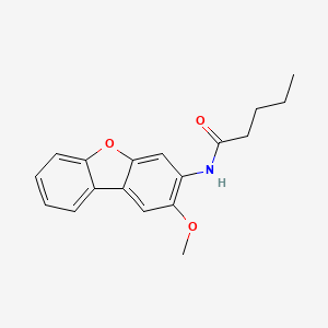 molecular formula C18H19NO3 B4182284 N-(2-methoxydibenzofuran-3-yl)pentanamide 