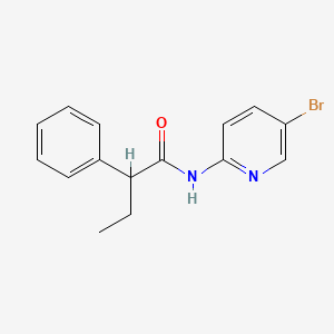 molecular formula C15H15BrN2O B4182461 N-(5-bromopyridin-2-yl)-2-phenylbutanamide 