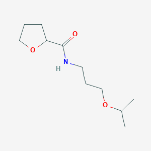 molecular formula C11H21NO3 B4182585 N-[3-(PROPAN-2-YLOXY)PROPYL]OXOLANE-2-CARBOXAMIDE 