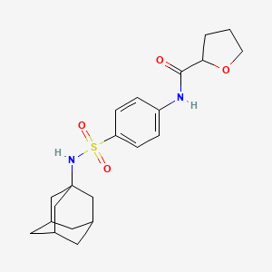 molecular formula C21H28N2O4S B4182634 N-{4-[(ADAMANTAN-1-YL)SULFAMOYL]PHENYL}OXOLANE-2-CARBOXAMIDE 