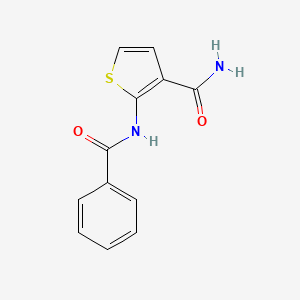 molecular formula C12H10N2O2S B4182996 2-Benzamidothiophene-3-carboxamide CAS No. 55654-16-5