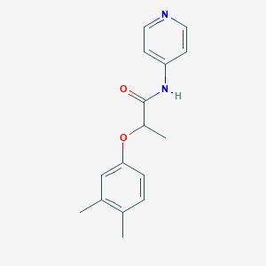 molecular formula C16H18N2O2 B4183386 2-(3,4-DIMETHYLPHENOXY)-N-(4-PYRIDINYL)PROPANAMIDE 