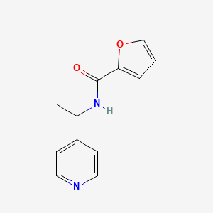 molecular formula C12H12N2O2 B4183749 N-[1-(pyridin-4-yl)ethyl]furan-2-carboxamide 