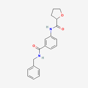 molecular formula C19H20N2O3 B4183814 N-[3-(benzylcarbamoyl)phenyl]tetrahydrofuran-2-carboxamide 