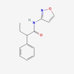 molecular formula C13H14N2O2 B4183957 N-(Isoxazol-3-yl)-2-phenylbutanamide 