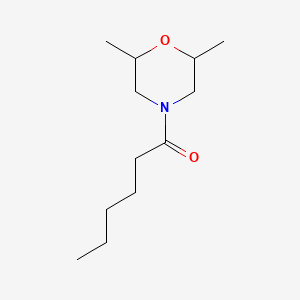 molecular formula C12H23NO2 B4184062 2,6-Dimethyl-4-(1-oxohexyl)morpholine CAS No. 50642-68-7