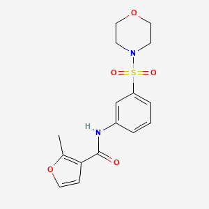 molecular formula C16H18N2O5S B4184074 2-METHYL-N-[3-(MORPHOLINE-4-SULFONYL)PHENYL]FURAN-3-CARBOXAMIDE 