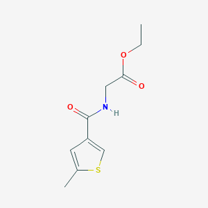 molecular formula C10H13NO3S B4184282 ethyl N-[(5-methylthiophen-3-yl)carbonyl]glycinate 