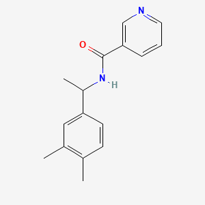 molecular formula C16H18N2O B4184450 N-[1-(3,4-dimethylphenyl)ethyl]pyridine-3-carboxamide 