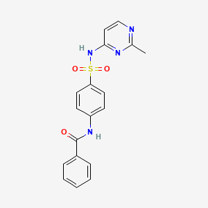 molecular formula C18H16N4O3S B4184685 N-{4-[(2-methylpyrimidin-4-yl)sulfamoyl]phenyl}benzamide 