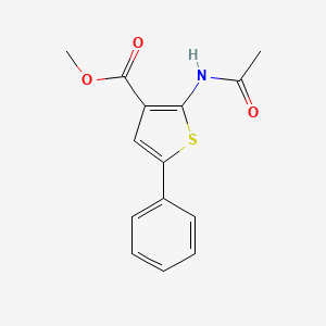 molecular formula C14H13NO3S B4184842 Methyl 2-(acetylamino)-5-phenylthiophene-3-carboxylate 