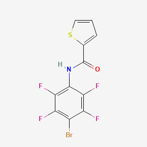 molecular formula C11H4BrF4NOS B4184904 N-(4-bromo-2,3,5,6-tetrafluorophenyl)thiophene-2-carboxamide 