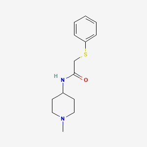 molecular formula C14H20N2OS B4185036 N-(1-methylpiperidin-4-yl)-2-(phenylsulfanyl)acetamide CAS No. 895935-78-1