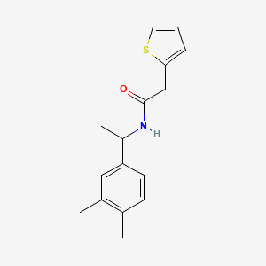 molecular formula C16H19NOS B4185041 N-[1-(3,4-dimethylphenyl)ethyl]-2-(thiophen-2-yl)acetamide 