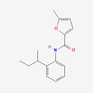 molecular formula C16H19NO2 B4185200 N-[2-(butan-2-yl)phenyl]-5-methylfuran-2-carboxamide 
