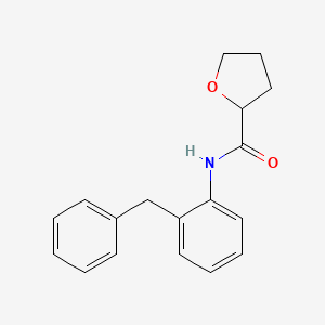 molecular formula C18H19NO2 B4185230 N-(2-benzylphenyl)oxolane-2-carboxamide 