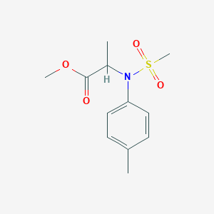 molecular formula C12H17NO4S B4185668 methyl 2-(4-methyl-N-methylsulfonylanilino)propanoate 