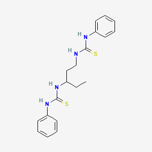 molecular formula C19H24N4S2 B4185727 N-{3-[(ANILINOCARBOTHIOYL)AMINO]-1-ETHYLPROPYL}-N'-PHENYLTHIOUREA 