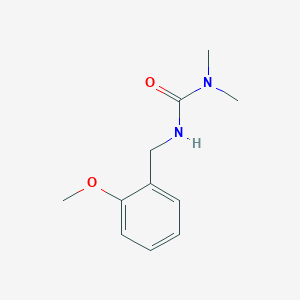 molecular formula C11H16N2O2 B4186131 3-[(2-Methoxyphenyl)methyl]-1,1-dimethylurea 