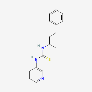 molecular formula C16H19N3S B4186392 1-(4-Phenylbutan-2-yl)-3-pyridin-3-ylthiourea 