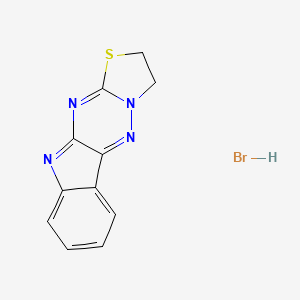 molecular formula C11H9BrN4S B4186601 12-thia-8,10,15,16-tetrazatetracyclo[7.7.0.02,7.011,15]hexadeca-1(16),2,4,6,8,10-hexaene;hydrobromide 