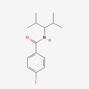 molecular formula C14H20INO B4187712 N-(2,4-dimethylpentan-3-yl)-4-iodobenzamide 