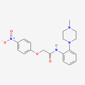 molecular formula C19H22N4O4 B4188591 N-[2-(4-methylpiperazin-1-yl)phenyl]-2-(4-nitrophenoxy)acetamide 