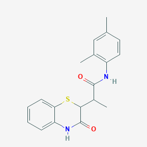 molecular formula C19H20N2O2S B4188605 N-(2,4-dimethylphenyl)-2-(3-oxo-4H-1,4-benzothiazin-2-yl)propanamide 