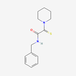 molecular formula C14H18N2OS B4188659 N-benzyl-2-(1-piperidinyl)-2-thioxoacetamide 