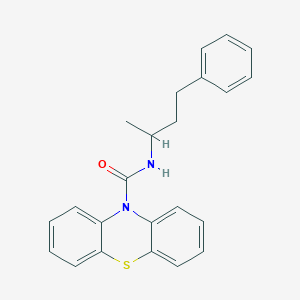 molecular formula C23H22N2OS B4188668 N-(4-phenylbutan-2-yl)-10H-phenothiazine-10-carboxamide 